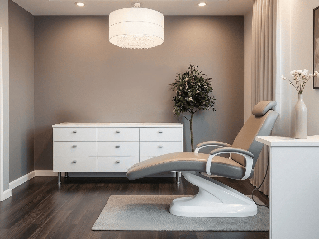 A beautiful and serene spa interior.